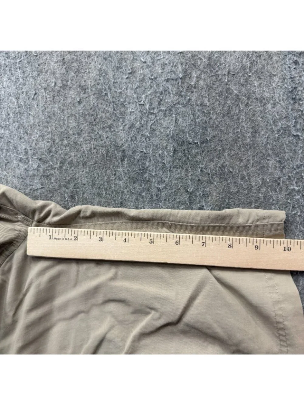 North Face Cargo Shorts Men L Khaki Beige Belted Nylon 10